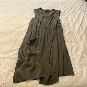 Trouve- Vest- Olive Green- Linen Material- Size Small
